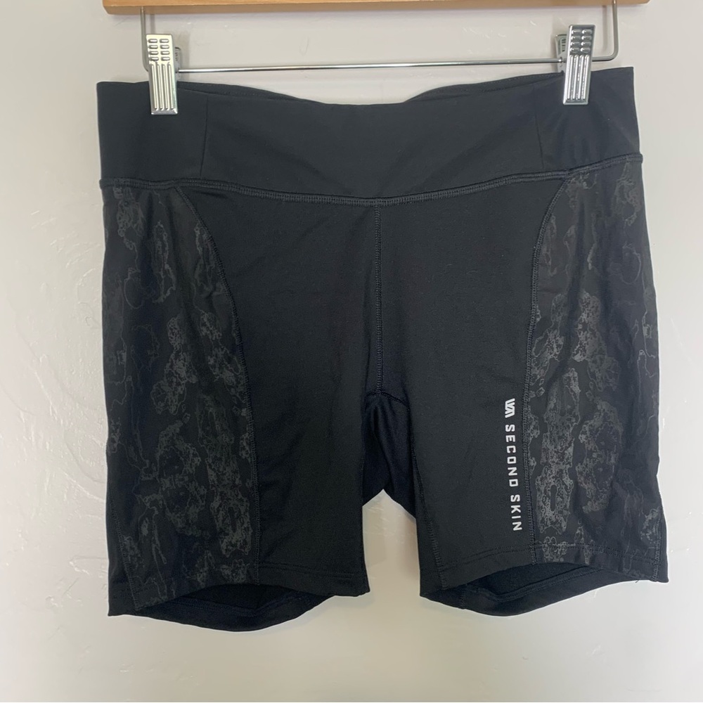 Second Skin Black Marble Compression Athletic Sho… - image 4